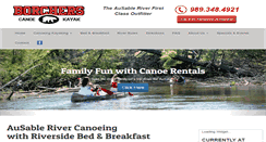 Desktop Screenshot of canoeborchers.com