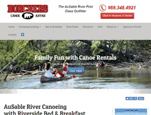 Tablet Screenshot of canoeborchers.com